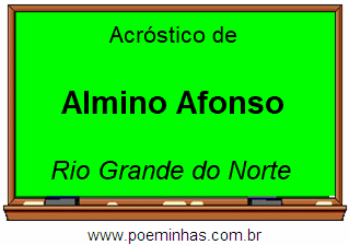 Acróstico da Cidade Almino Afonso