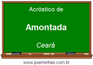 Acróstico da Cidade Amontada