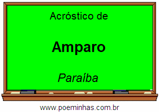 Acróstico da Cidade Amparo