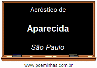 Acróstico da Cidade Aparecida