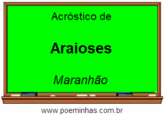 Acróstico da Cidade Araioses