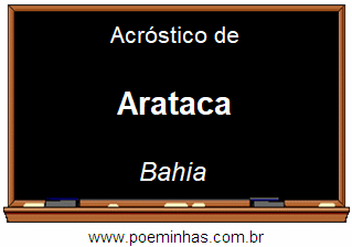 Acróstico da Cidade Arataca