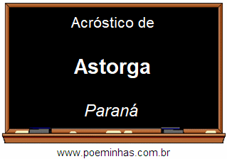 Acróstico da Cidade Astorga