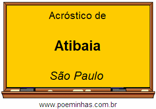 Acróstico da Cidade Atibaia