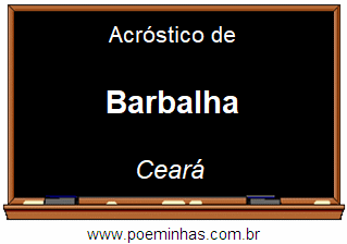 Acróstico da Cidade Barbalha