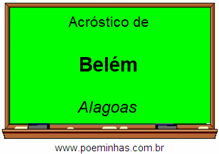 Acróstico da Cidade Belém