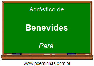 Acróstico da Cidade Benevides