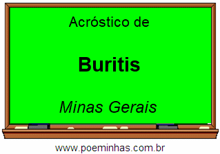 Acróstico da Cidade Buritis