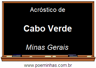 Acróstico da Cidade Cabo Verde