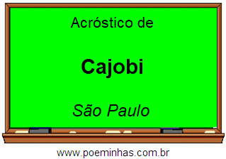 Acróstico da Cidade Cajobi