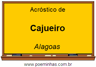 Acróstico da Cidade Cajueiro