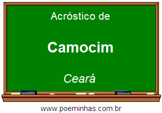 Acróstico da Cidade Camocim