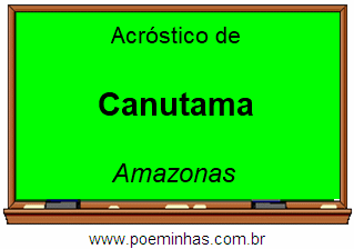 Acróstico da Cidade Canutama