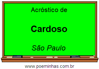 Acróstico da Cidade Cardoso