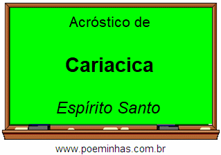 Acróstico da Cidade Cariacica