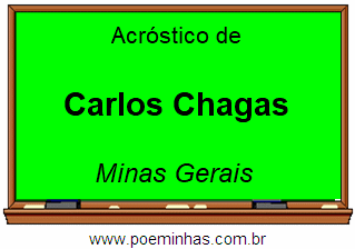 Acróstico da Cidade Carlos Chagas