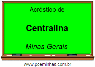 Acróstico da Cidade Centralina