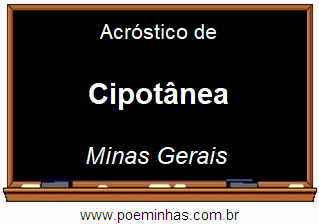 Acróstico da Cidade Cipotânea