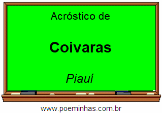 Acróstico da Cidade Coivaras