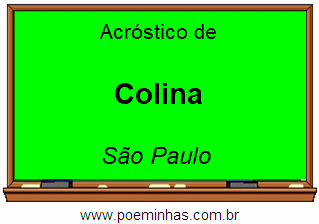 Acróstico da Cidade Colina