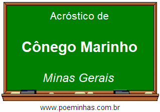 Acróstico da Cidade Cônego Marinho