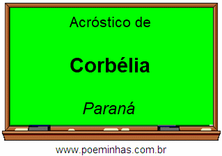 Acróstico da Cidade Corbélia