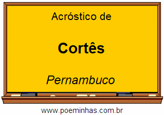 Acróstico da Cidade Cortês