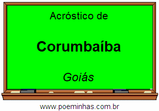 Acróstico da Cidade Corumbaíba