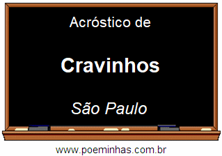 Acróstico da Cidade Cravinhos