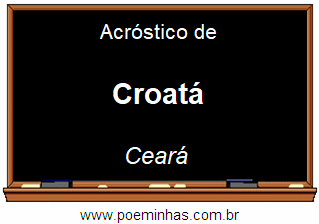 Acróstico da Cidade Croatá