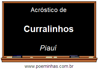 Acróstico da Cidade Curralinhos