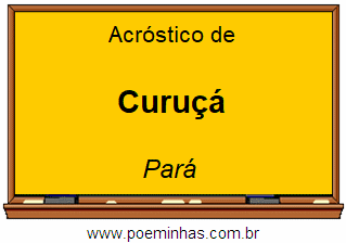 Acróstico da Cidade Curuçá