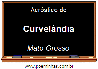 Acróstico da Cidade Curvelândia