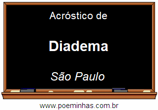 Acróstico da Cidade Diadema