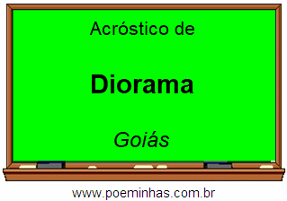 Acróstico da Cidade Diorama