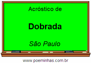 Acróstico da Cidade Dobrada