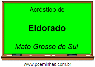 Acróstico da Cidade Eldorado