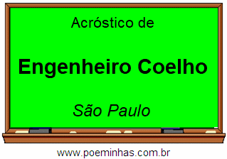 Acróstico da Cidade Engenheiro Coelho