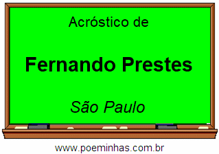 Acróstico da Cidade Fernando Prestes