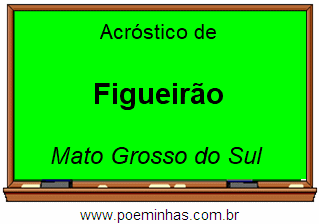 Acróstico da Cidade Figueirão