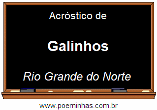 Acróstico da Cidade Galinhos