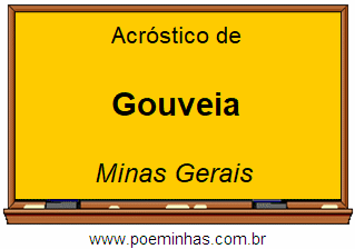 Acróstico da Cidade Gouveia