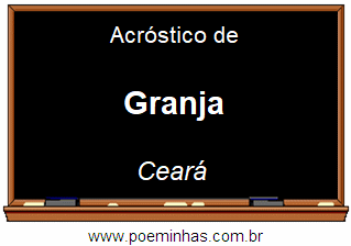 Acróstico da Cidade Granja