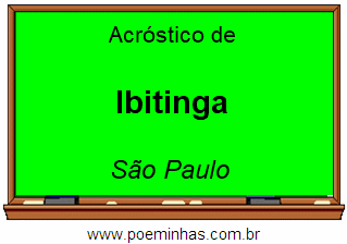 Acróstico da Cidade Ibitinga