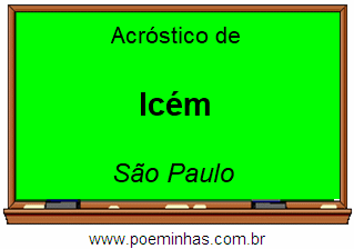 Acróstico da Cidade Icém