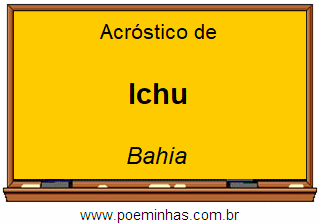 Acróstico da Cidade Ichu