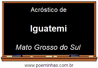 Acróstico da Cidade Iguatemi