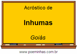 Acróstico da Cidade Inhumas