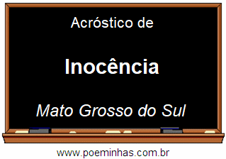 Acróstico da Cidade Inocência