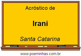 Acróstico da Cidade Irani